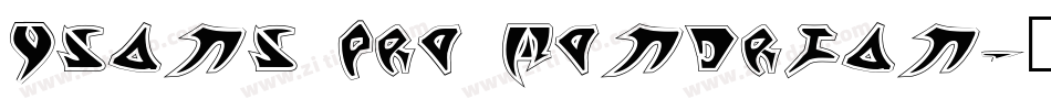 ysans pro mondrian字体转换